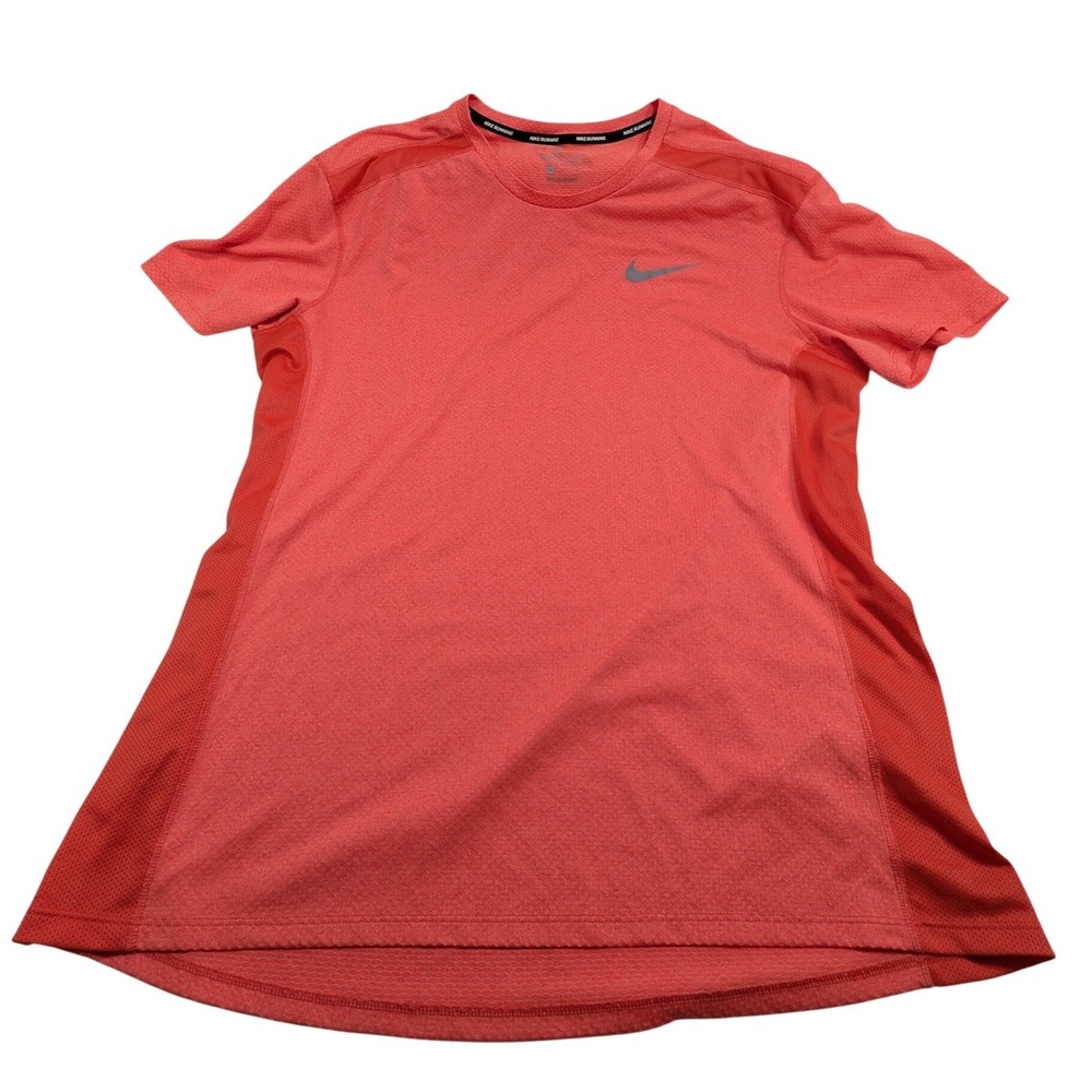 Nike Mens Dri-Fit Miler Running Shirt XL Orange AT3923-816